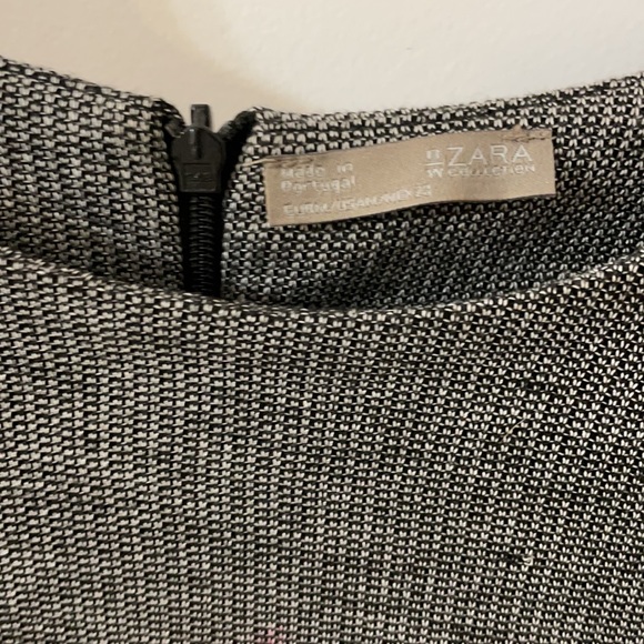 Zara, dark gray, high neck shift dress. - Picture 2 of 3